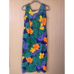 Jams World Dress Small Colorful Sleeveless Pockets Boho Vintage Slit Purple